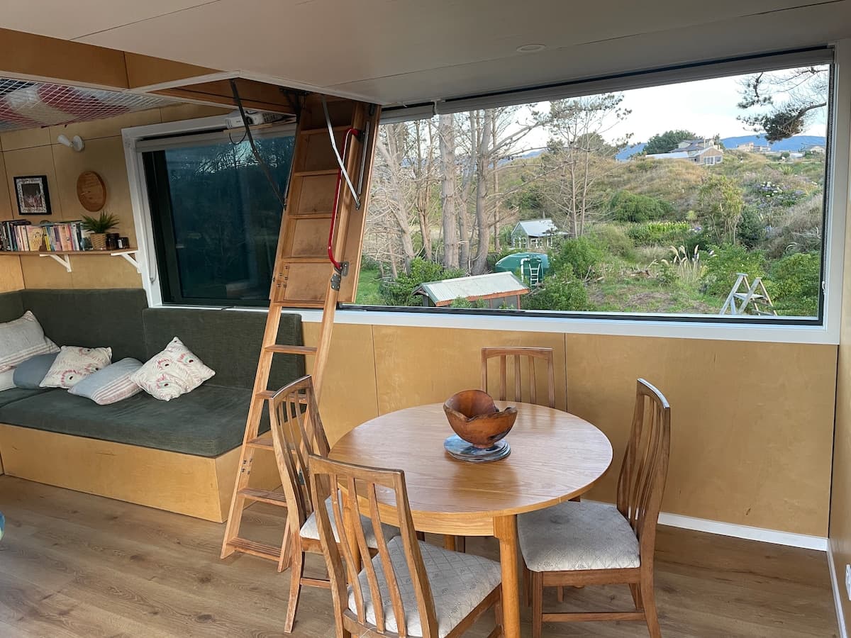 Open-plan living and dining